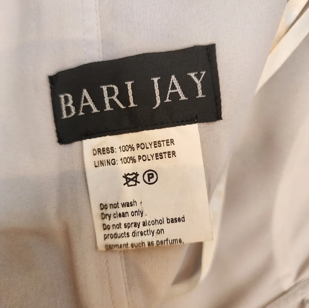 NWOT BARI JAY Sleeveless Satin Short Cocktail Length Bridesmaid Dress Sz 10
